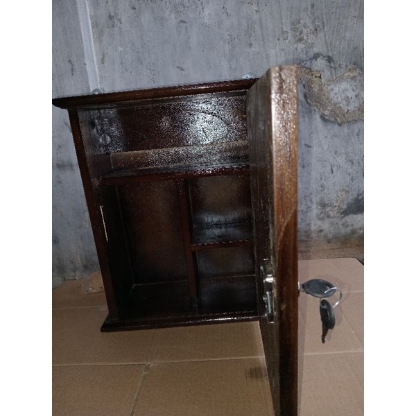 kotak obat kotak p3k kayu jati asli