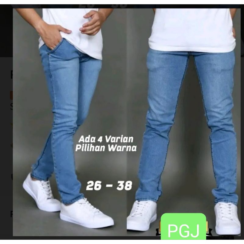 CELANA JEANS pria dewasa pensil skinny SLIMFIT panjang levis