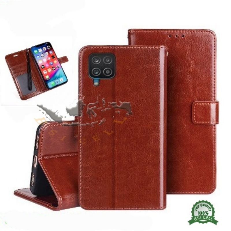SAMSUNG  M62 A21S A12 M12 LEATHER CASE SARUNG HP DOMPET KULIT FLIP COVER CASE