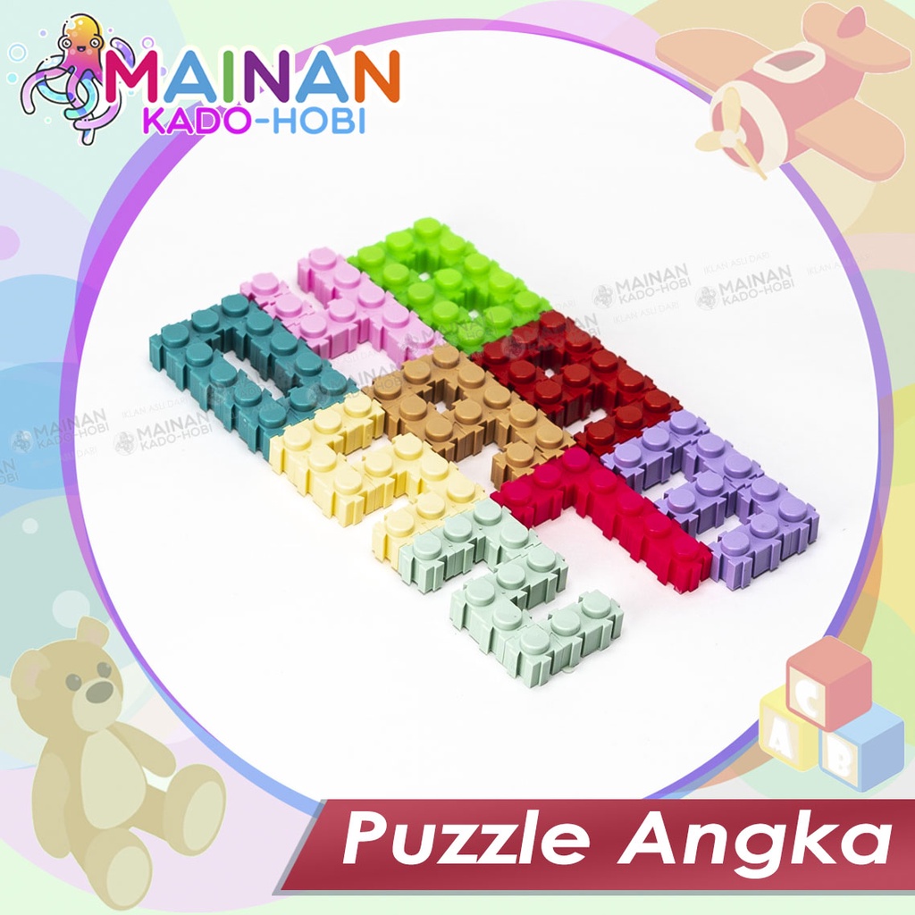 MAINAN ANAK EDUKASI SUSUN ANGKA 3D PUZZLE BLOCKS NUMBER