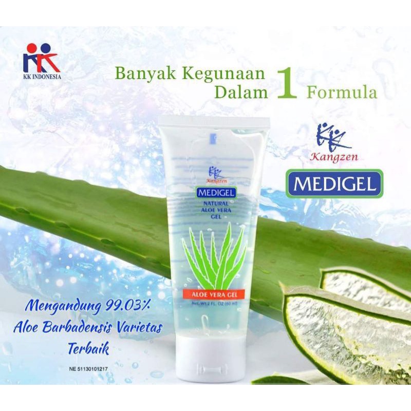 Kangzen Medigel Natural Aloe Vera Kangzen Medigel Organic Aloevera Original KK Indonesia