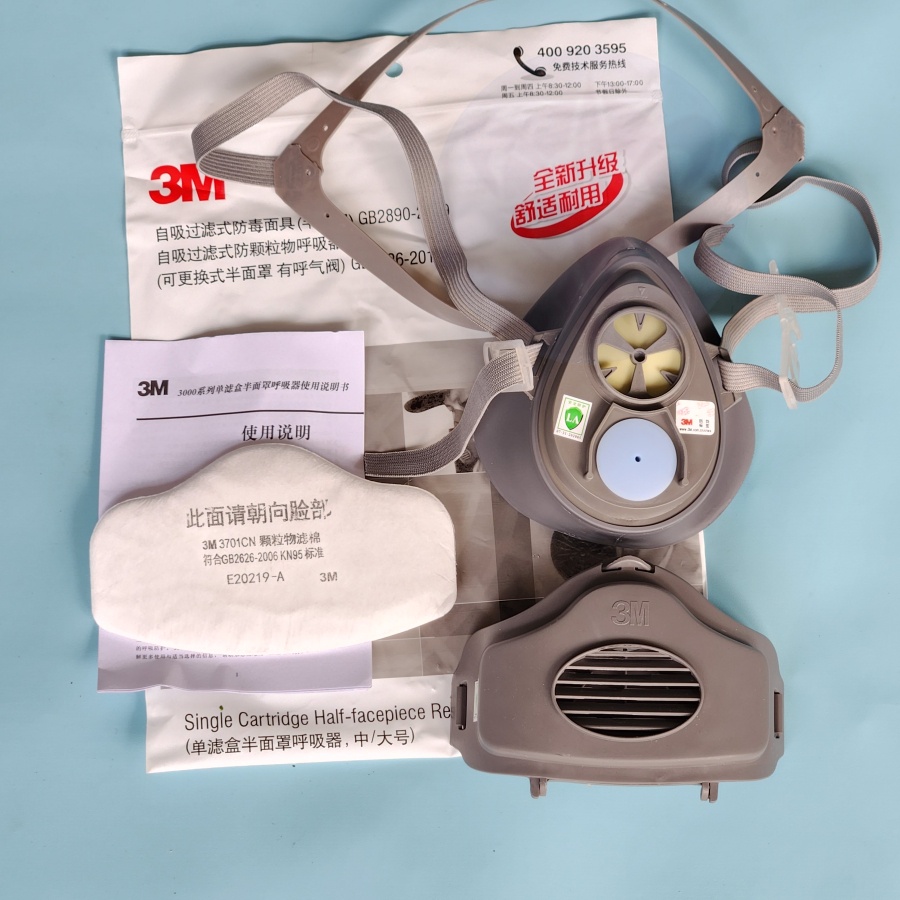 Masker 3M 3200 Full Set - Masker Safety Respirator