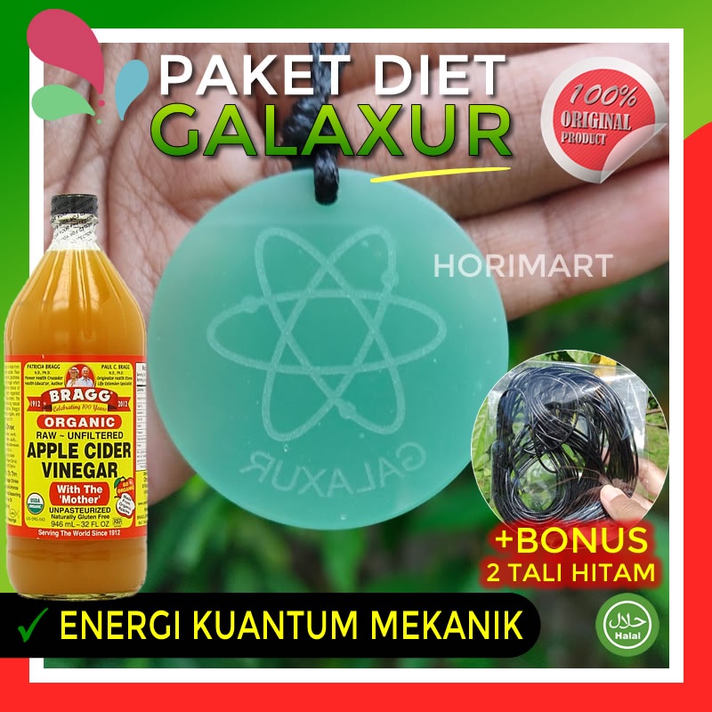 PROMO Paket Detox Diet Galaxur Plus Kalung Galaxur Bonus 2 Tali Hitam