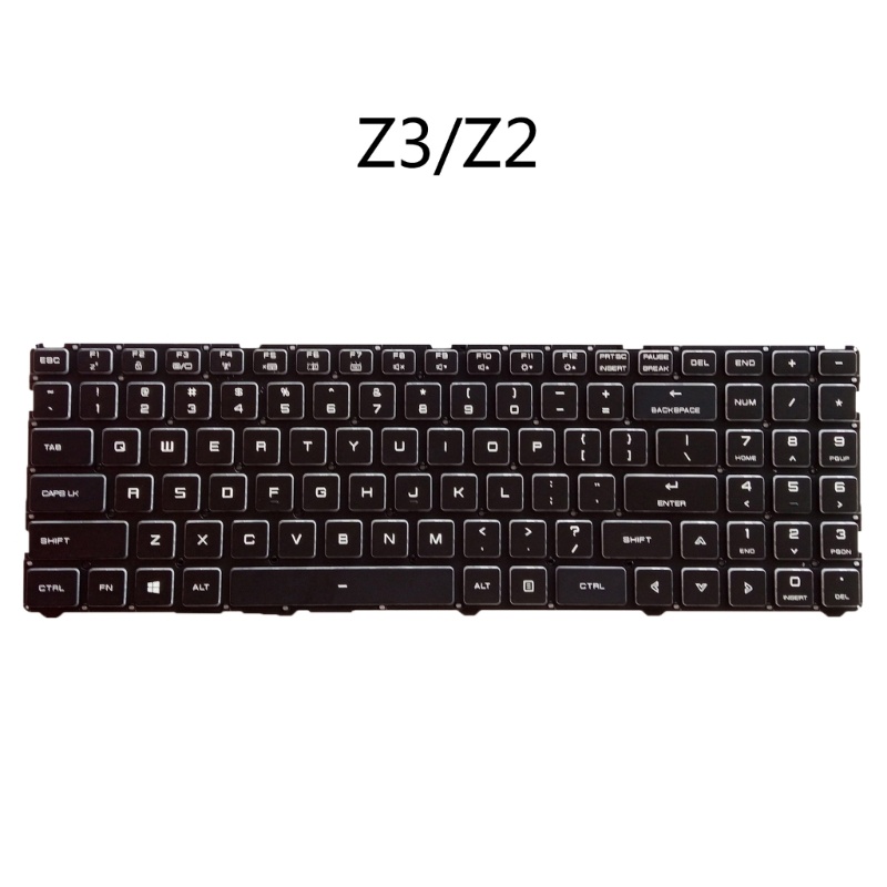 Zzz Untuk Mesinnike Z3 Z2 G65T AirPLUS 7000an Keyboard US Dengan Backlit Huruf Putih