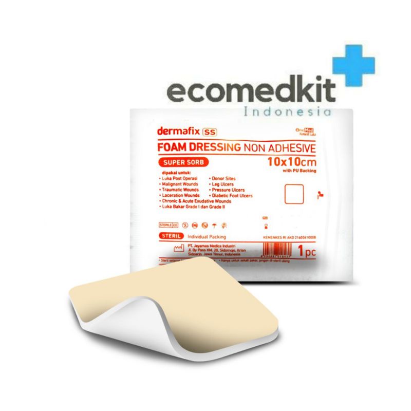 Jual Dermafix SS Foam Pad Dressing Non Adhesive Onemed Shopee Indonesia