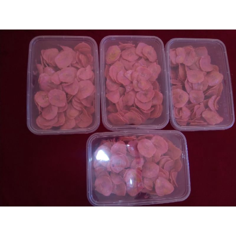 

keripik pisang lumer/ rasa stroberi