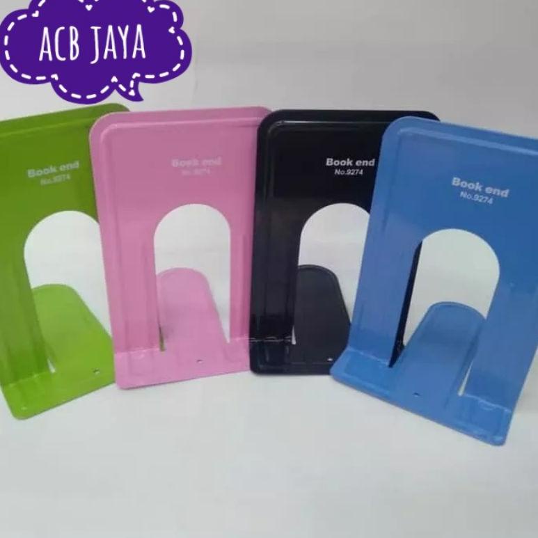 

ㅇ Sandaran buku besi / penyangga buku 1 pcs / book end sunwell murah (Acb Berkah Stationery)