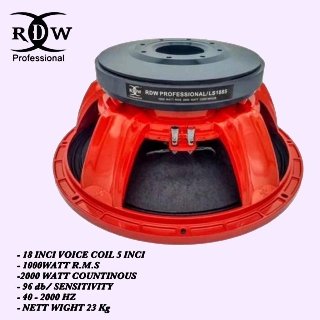 Komponen speaker RDW LS 1885 - LS1885