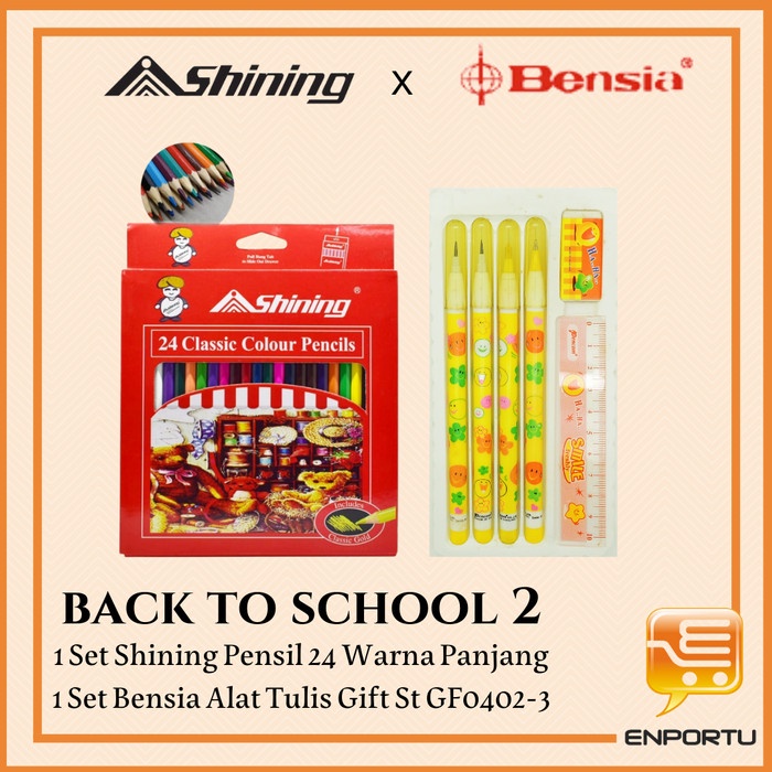 

Paket Back To School 2 / Set Alat Tulis Sekolah dan Pensil Warna