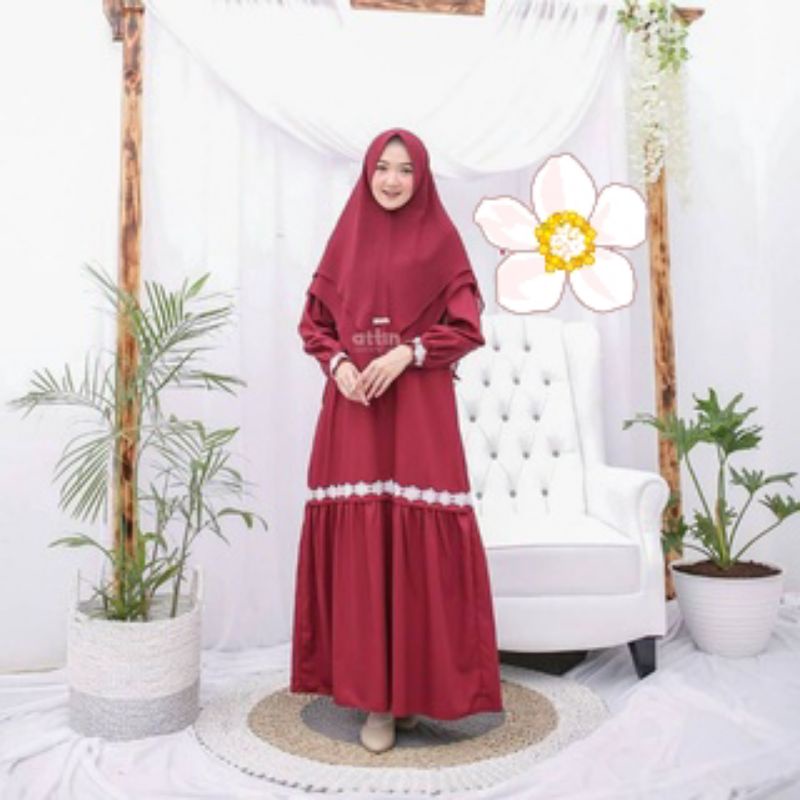 KAIRO SYARI - Baju Gamis Busui Dress Wanita Fashion Muslim Ukuran M L XL XXL 3XL 4XL Jumbo Untuk Aca