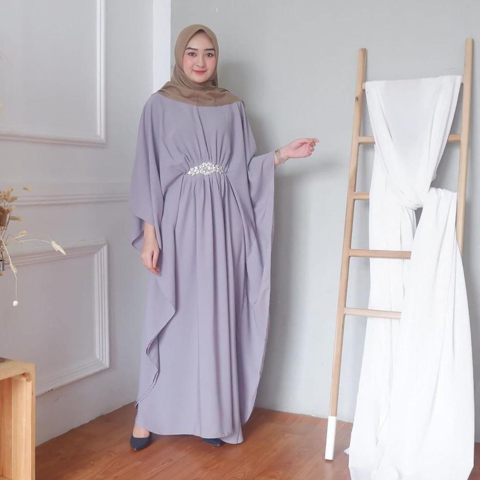 Jihan kaftan wanita / Gamis kaftan remaja/ kaftan remaja murah / Gamis muslim / baju gamis polos mur