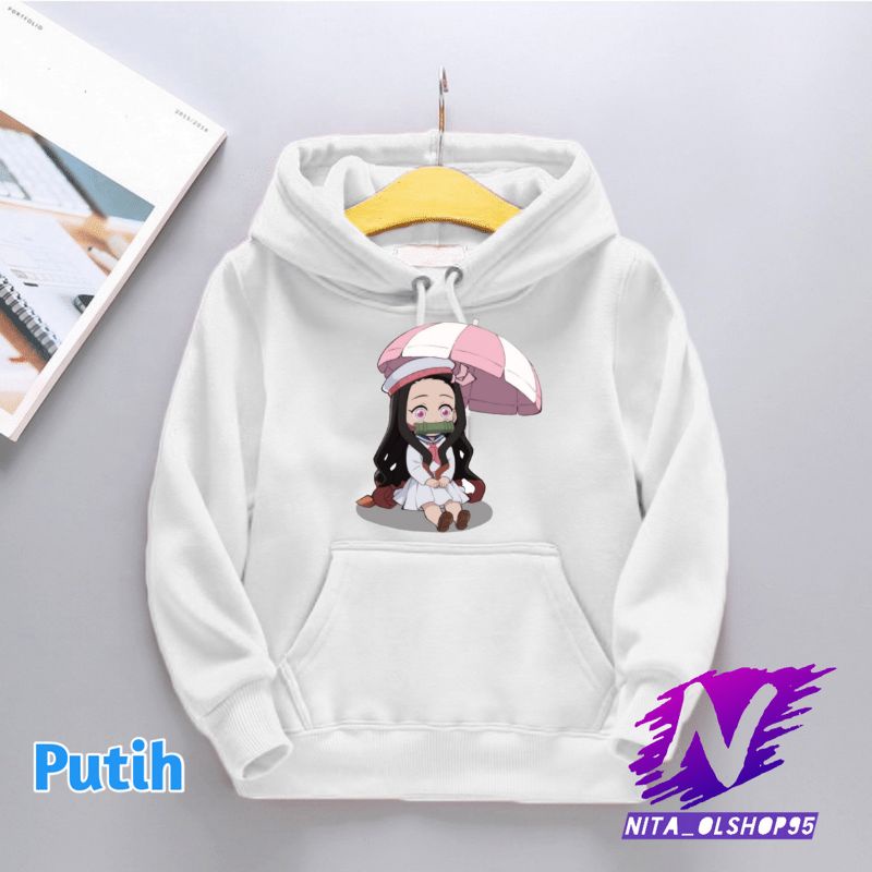 chibi nezuko hoodie sweater anak anime nezuko