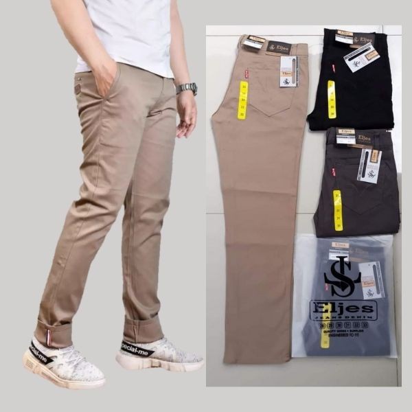 celana levis Premium pinggang karet jumbo panjang sobek H5Z6 Skinny regular original jeans pria berk