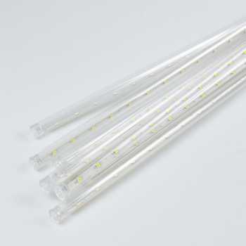 Lampu Hias Gantung Model Hujan Meteor Rain Cool White Mewah Untuk Dekorasi Outdoor Taman Pohon Natal Teras Rumah Panjang 30CM / Lampu Hujan Meteor Led Warna Warni Aesthetic Cantik / Lampu Meteor 8 Led Lampu Multifungsi Meteor Rainbow Waterproof Anti Air