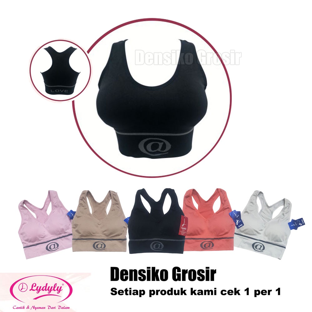 BH Sport X - Back Lydyly Bra Fitness BH Gym Premium Quality Dengan Busa Bahan Tebal