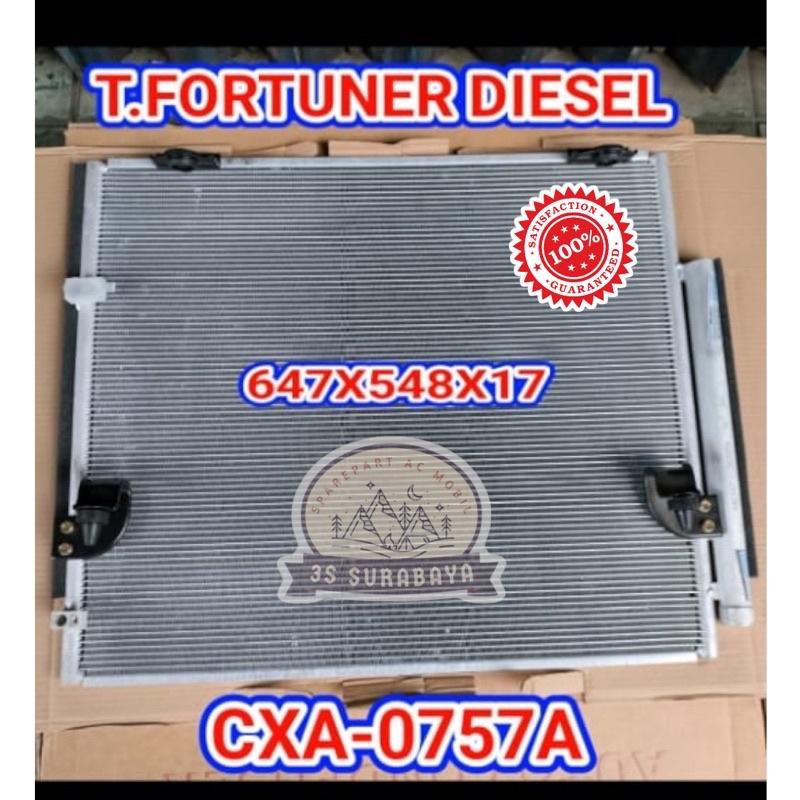 Kondensor Fortuner Diesel Ac Mobil