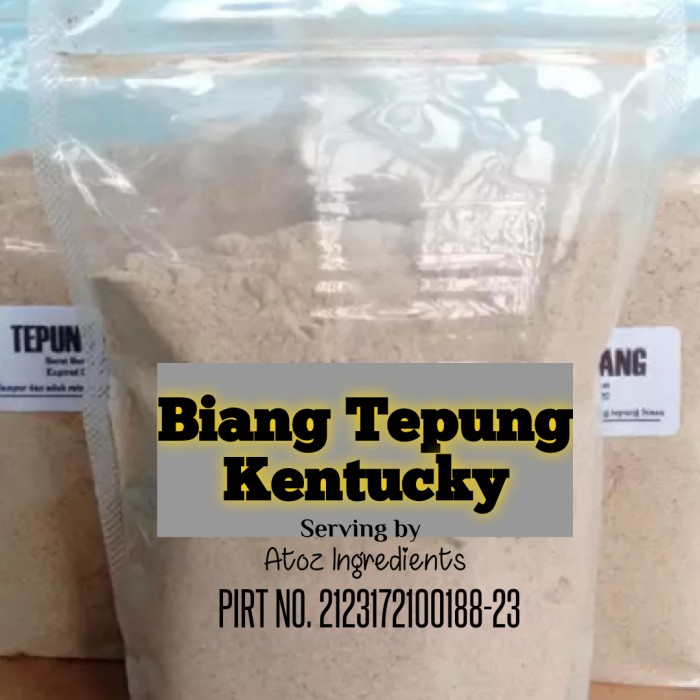 

Tepung Biang Kentucky 1kg / Biang Inti / Tepung Biang KFC 1kg