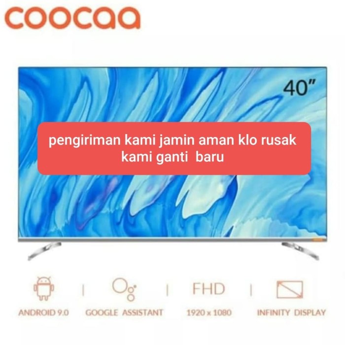 Coocaa 40s6g android tv 40 inch smart tv 40inch versi 9.0 (pie) MURAH