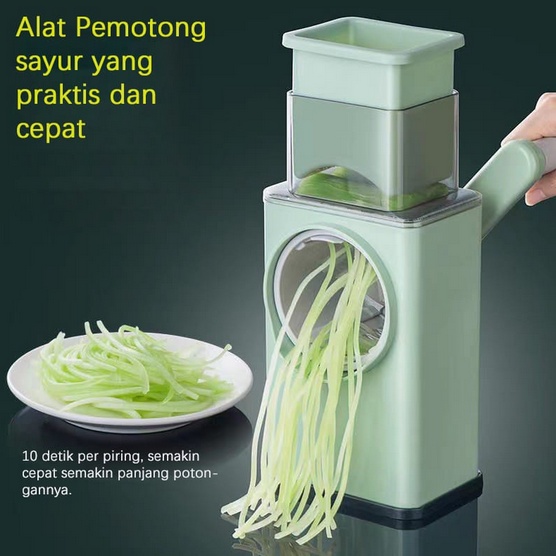 BB7 - Vegetable Cutter Slicer Alat Parutan Pemotong Sayur Buah Pengupas Parut Mesin Multifungsi