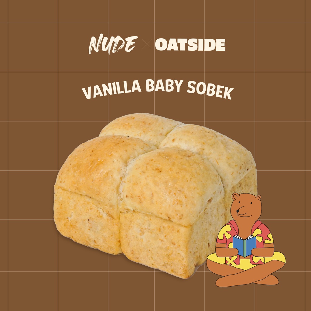 

Xmaster NUDE X OATSIDE Vegan Baby Sobek with Milky Fla Filling Vegan, Egg Free, Dairy Free, Butter
