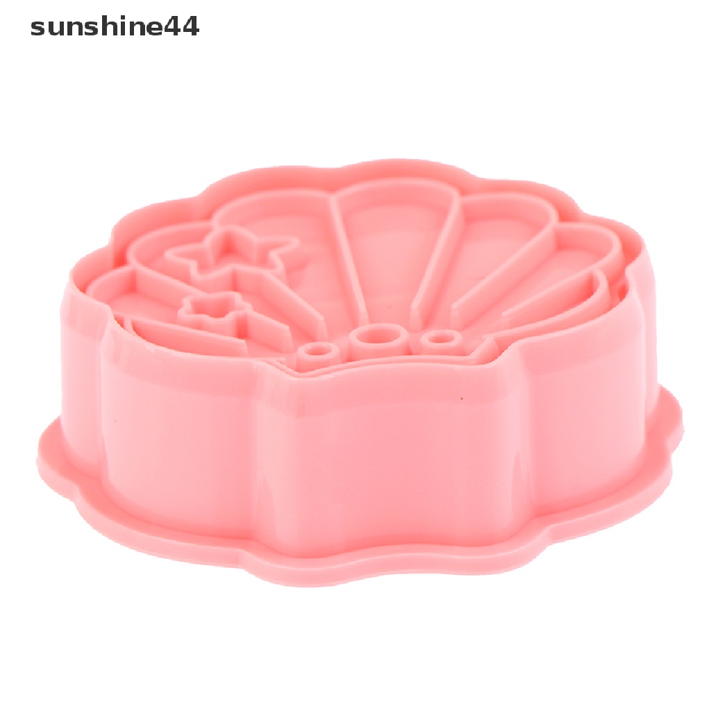 Sunshine 6Pcs/Set Cetakan Kue Kering Mermaid Shell Kuda Laut DIY Cetakan Kue Fondant Plastik.