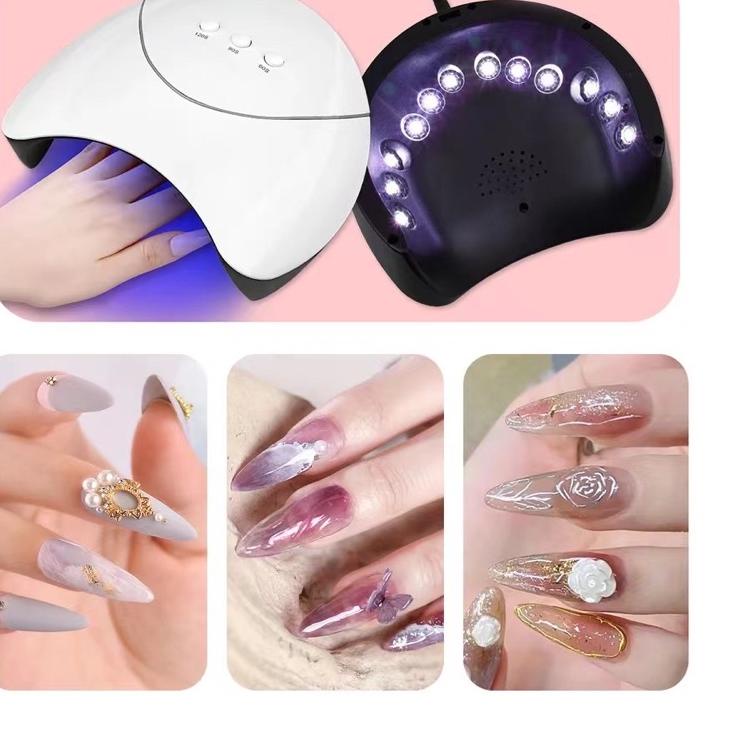 Murah NAIL UV LAMP 36 WATT SLIM WHITE / LAMPU PENGERING KUTEK GEL POLISH / NAIL LAMP KUTEK NAILART