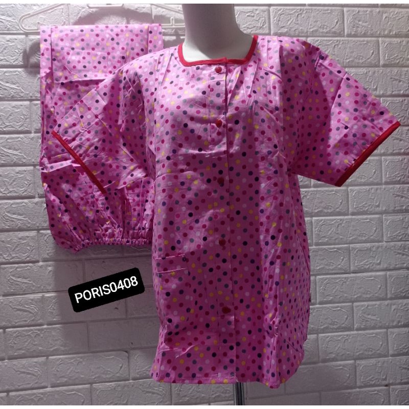 Baju Tidur HOKI &amp; SHEILA CP silver katun wanita (happy polkadot)