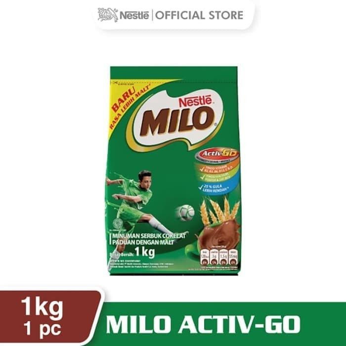 

NESTLE MILO Activ-Go Coklat Pouch 1 Kg