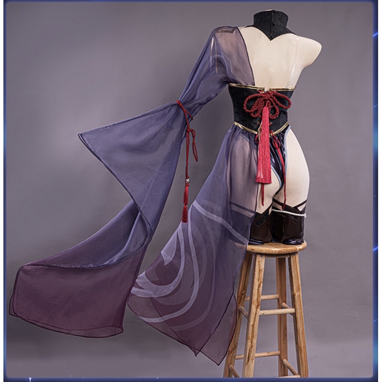 In Stock UWOWO Cosplay Baal Bride Costume Exclusive UWOWOxAilish: Genshin Impact Fanart Bride Ver. Raiden Shogun Cosplay Costume