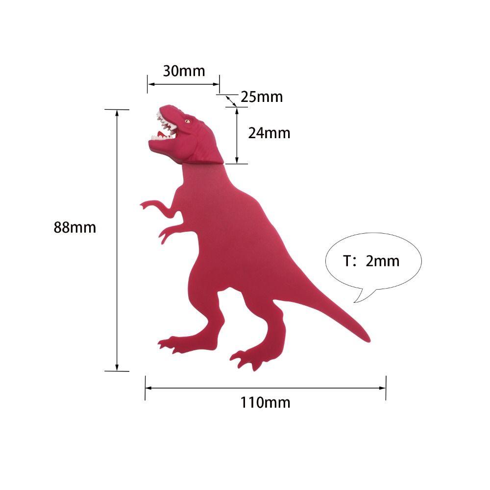 Preva 3D Bookmark Alat Tulis Hadiah Anak Crocodile PVC Bookmark Halaman Perlengkapan Sekolah