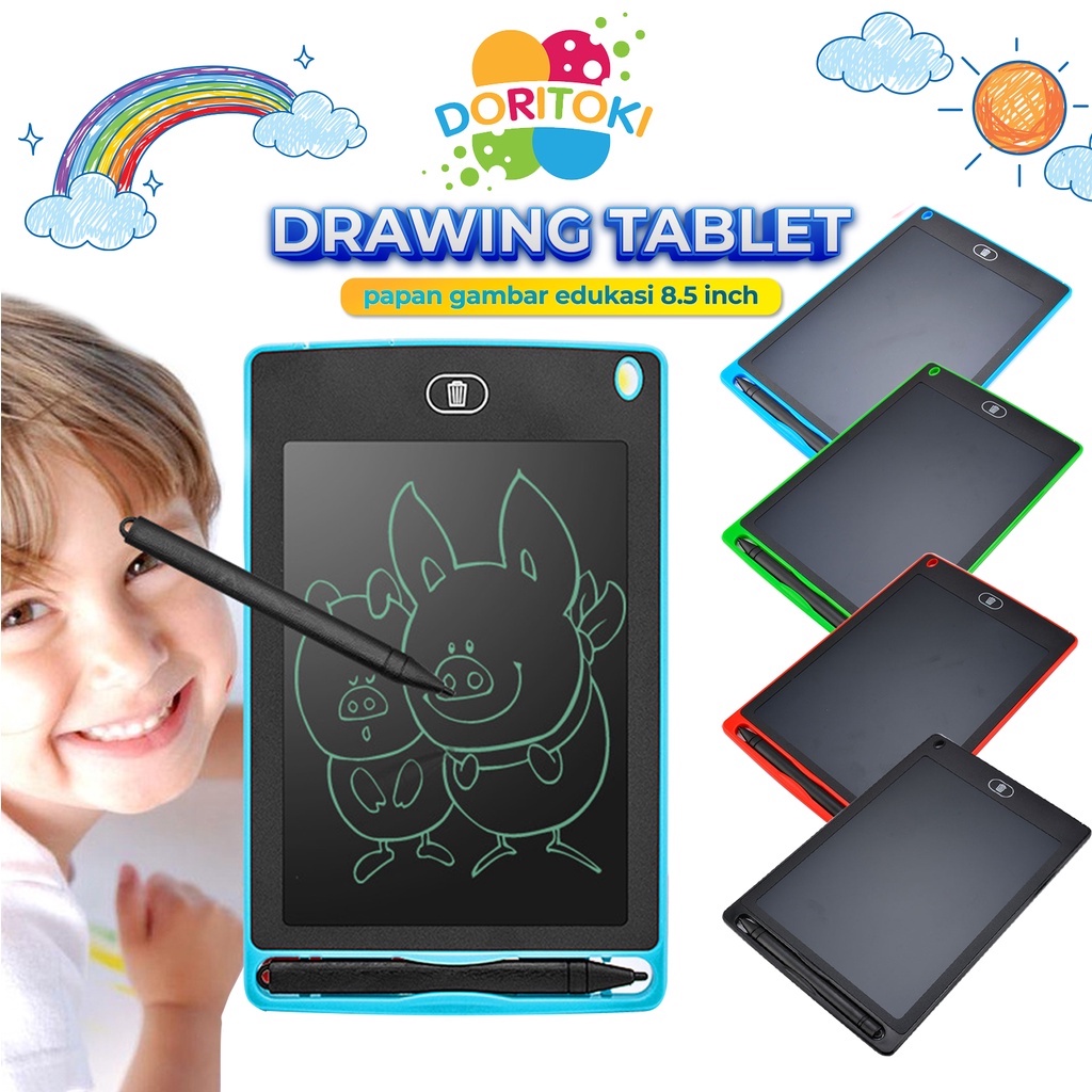 Lcd Writing Tablet / Drawing Pad / Papan Tulis Gambar 8,5 inch