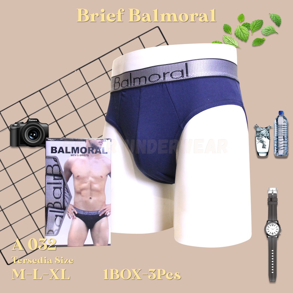 Celana dalam Pria Balmoral A 032 Isi 3 PCS