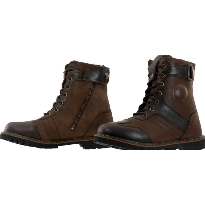 KOMINE SB 90 VINTAGE RIDING BOOTS BROWN | SEPATU BIKER