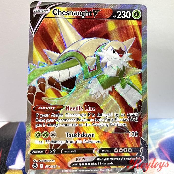 Pokemon TCG Silver Tempest - 171 Chesnaught V Secret Rare