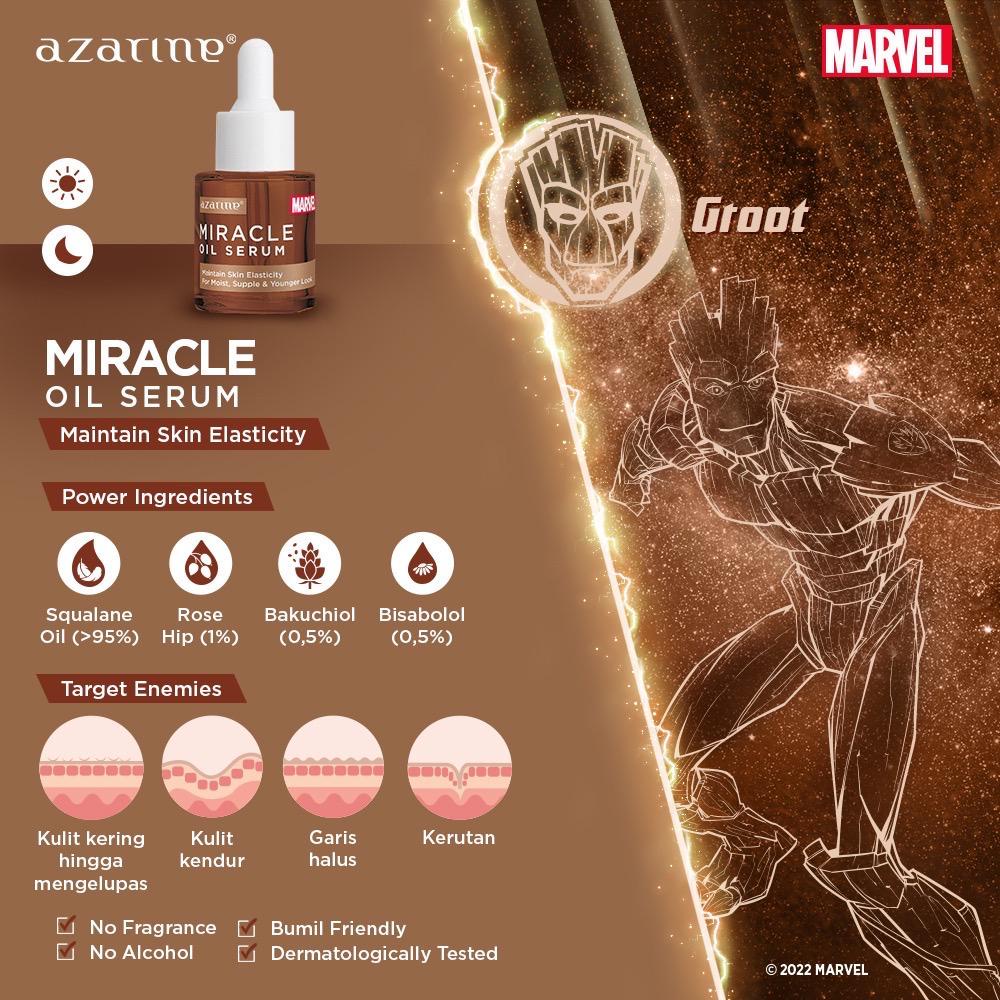 Azarine Miracle Oil Serum 20 ml - Menjaga Elastisitas &amp; Kekenyalan Kulit - BPOM Azzarine Azarin Azzarin