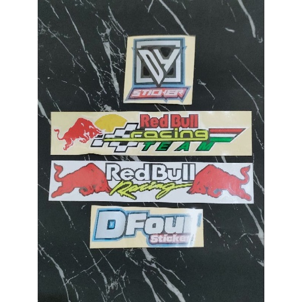 STICKER STICKER RED BULL RACING TUMPUK CUTTING