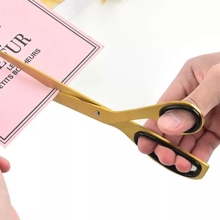 

¤¤» GUNTING GOLD Aesthetic Gold Plated Scissors Work School Scissors