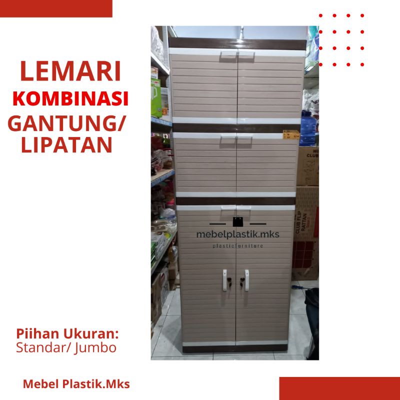 Lemari Plastik Gantung/ Lemari Gantung Jumbo/ Lemari Baju Club LC Plus