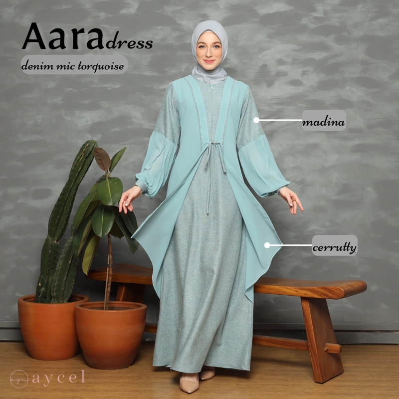 AARA DRESS BY AYCEL | Gamis Madina Mix Cerrutty