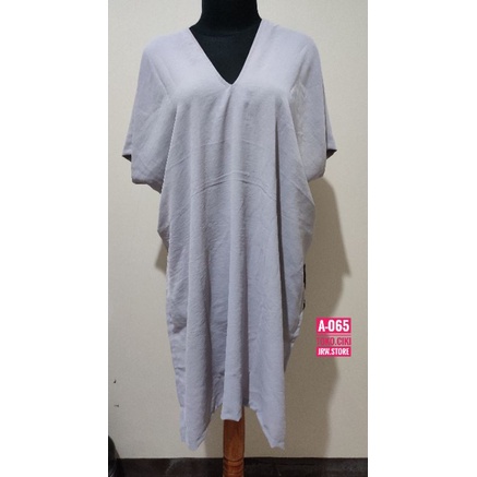 [A-065] NEW ATASAN PANJANG V-NECK LONG SQUARE NAGITA SLAVINA ABU-ABU