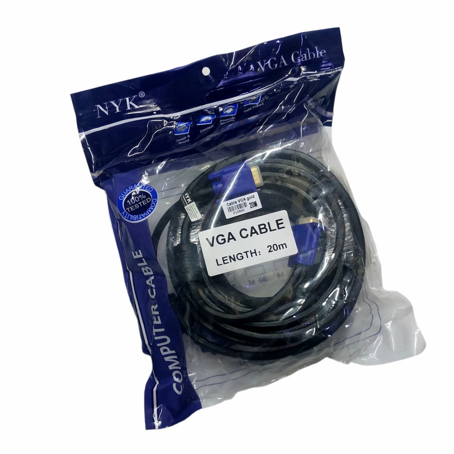 NYK Kabel VGA Gold Plate Male to Male 20m