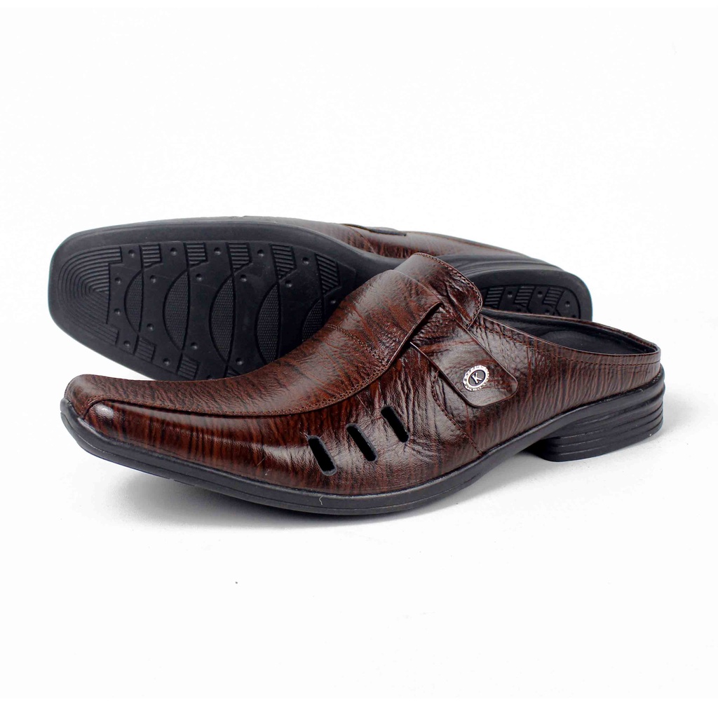 Sepatu Pantofel Pria Model Selop Semi Formal SL 72 +