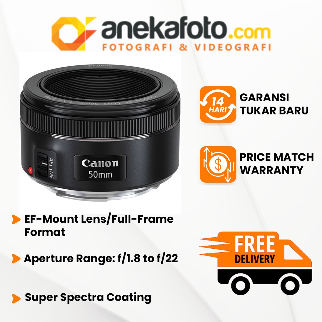 Canon EF 50mm f/1.8 STM Lens