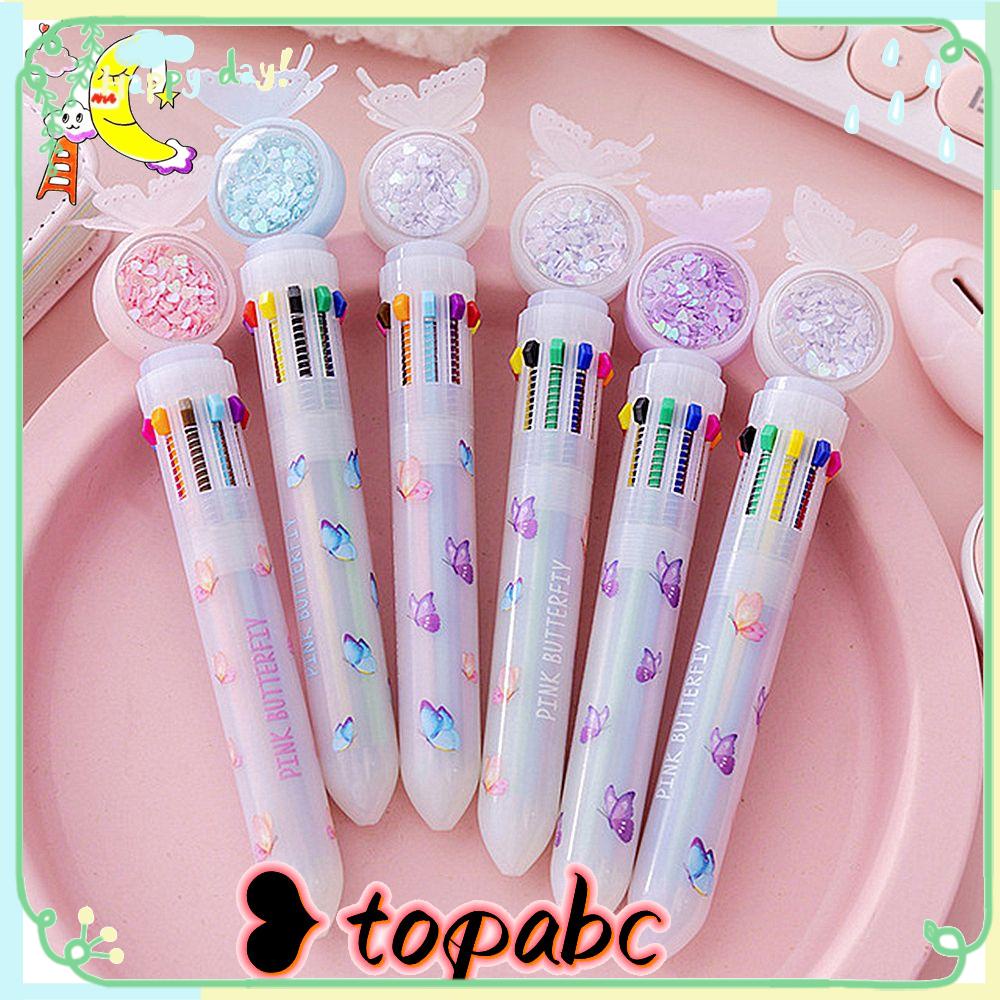 Top 10warna Bolpoin Lucu Kupu-Kupu Sekolah Kantor Supply Rollerball Pen