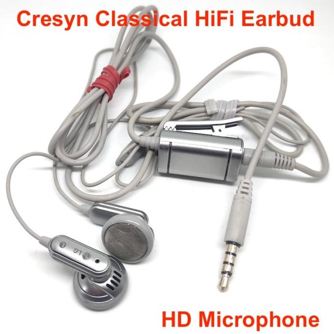 Classical HiFi Earbud LG Headset With HD Microphone Made By Cresyn TERLARIS TERPERCAYA ORIGINAL