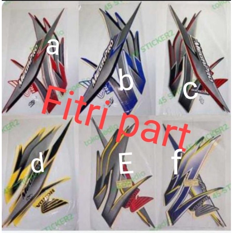 Setiker Stiker striping Fulset Megapro new Megapro primus