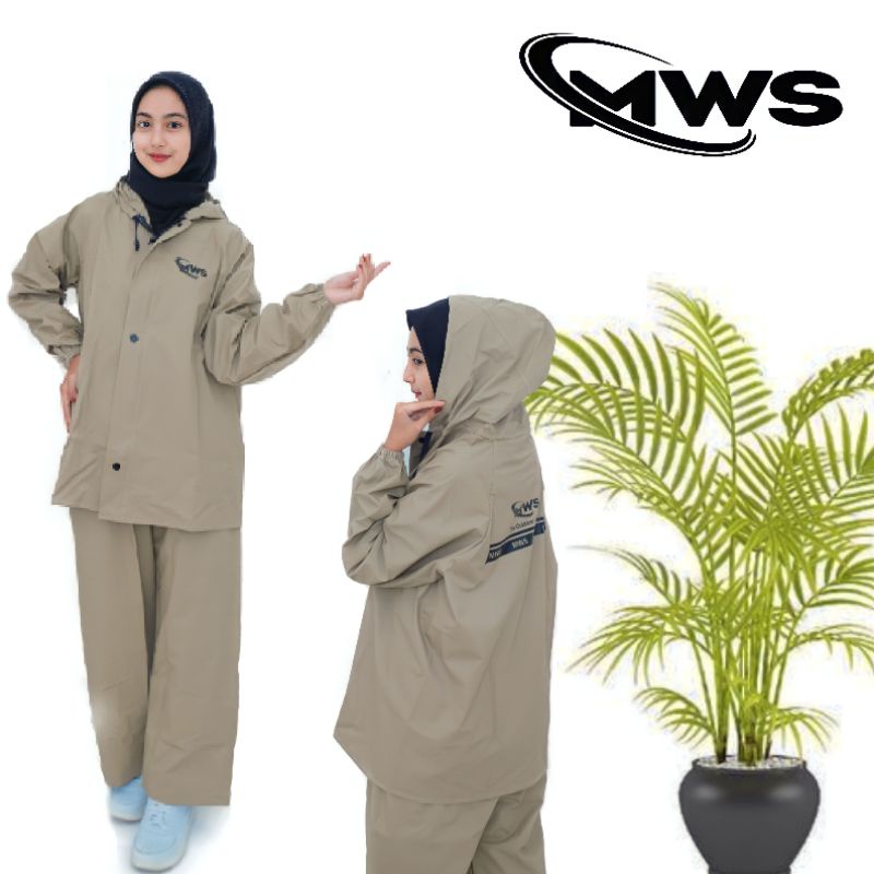 Jas Hujan MWS uk M-L-XL-XXL untuk pria dan wanita DEWASA