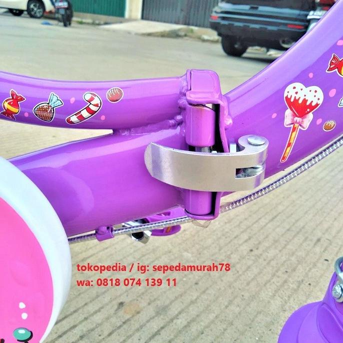 Sepeda Lipat Mini Anak Perempuan Mazara Mz 2288Gm 16 Inch Pacific Ctb #Original