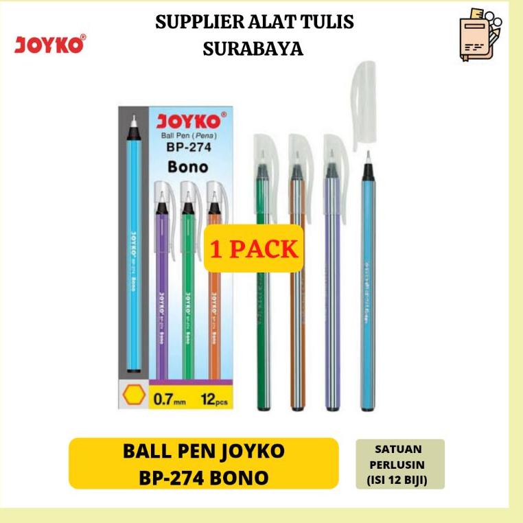 

ㅛ PULPEN / BOLPOIN / BOLPEN JOYKO BP-274 BONO ORIGINAL 1 PACK TERMURAH ➩