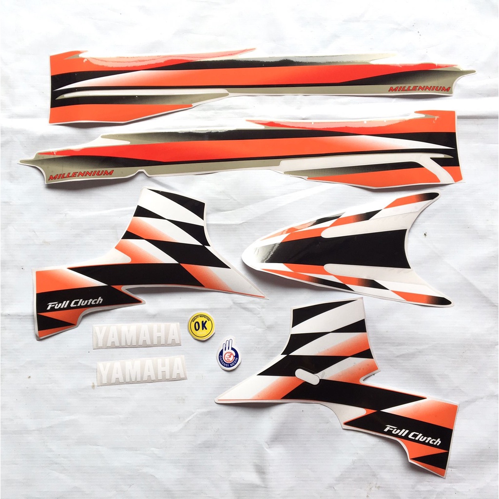 Striping Sticker pelekat f1zr millenium orange oren bahan premium kondisi baru